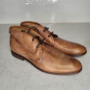 H by Hudson Chukka Boots — Men's 10‎ Brown Leather